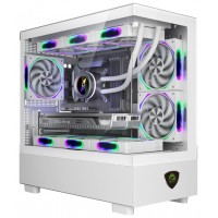 CAJA MICROATX XC-301 GLASS ARGB BLANCO KEEPOUT (Espera 4 dias)